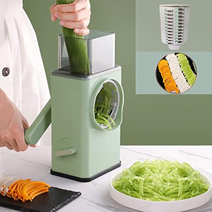 Multifunctional Rotary Vegetable Cutter 3 In 1 (Manual)